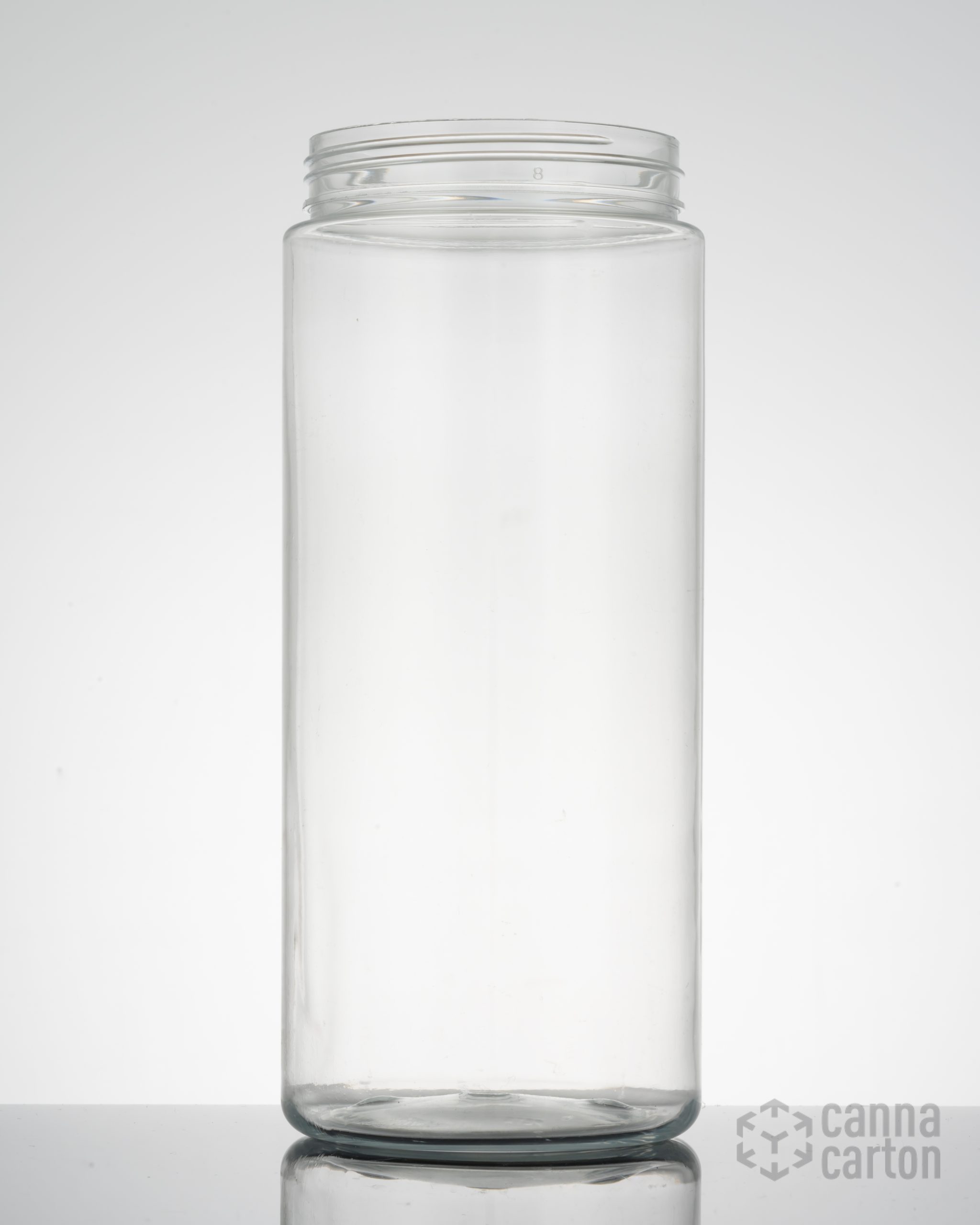 10 oz PET Plastic Wide Mouth Straight Sided Jar - Clear